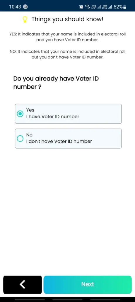 Voter Helpline Interface